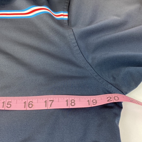 Footjoy Athletic Fit Mens short Sleeve Golf Polo Shirt Dark Blue Excellent Shape - Picture 11 of 14